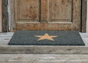 Small Charcoal Doormat with Star