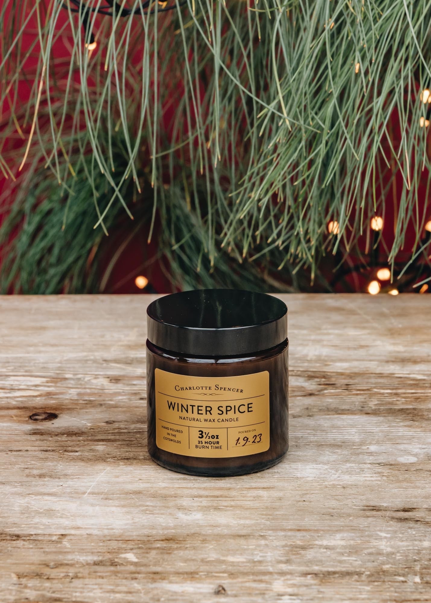 Charlotte Spencer Scented Candle in Winter Spice, 3.5oz