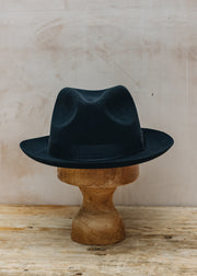 Christys' London Wool Felt Chepstow Fedora Hat in Navy