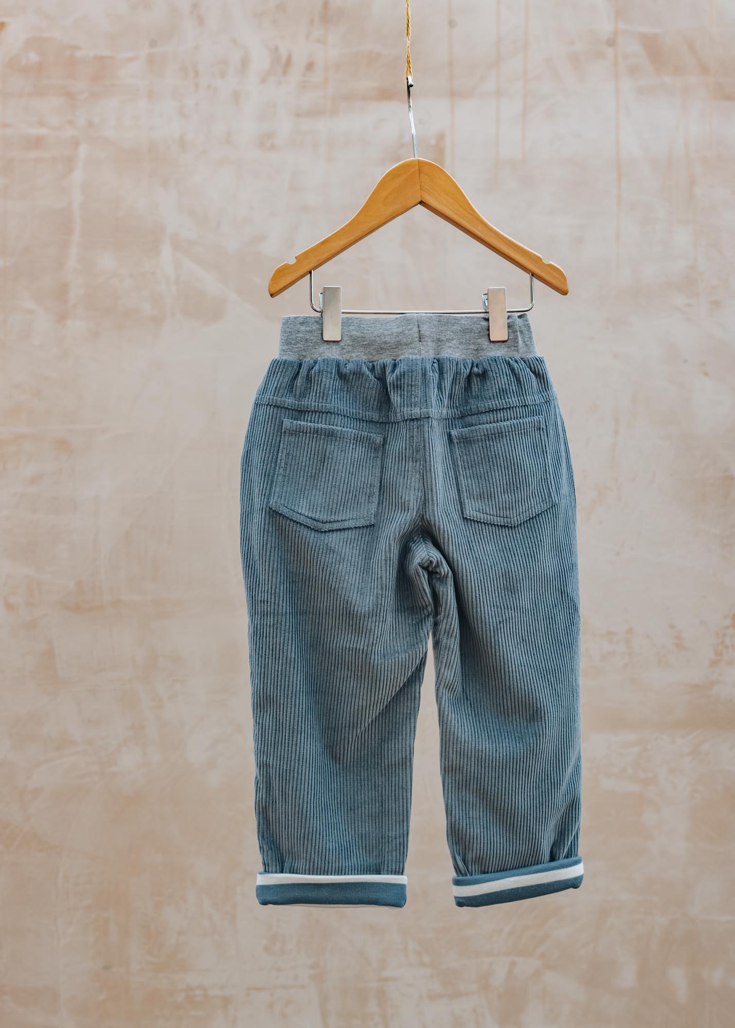 Children's Cord Trousers in Deep Blue