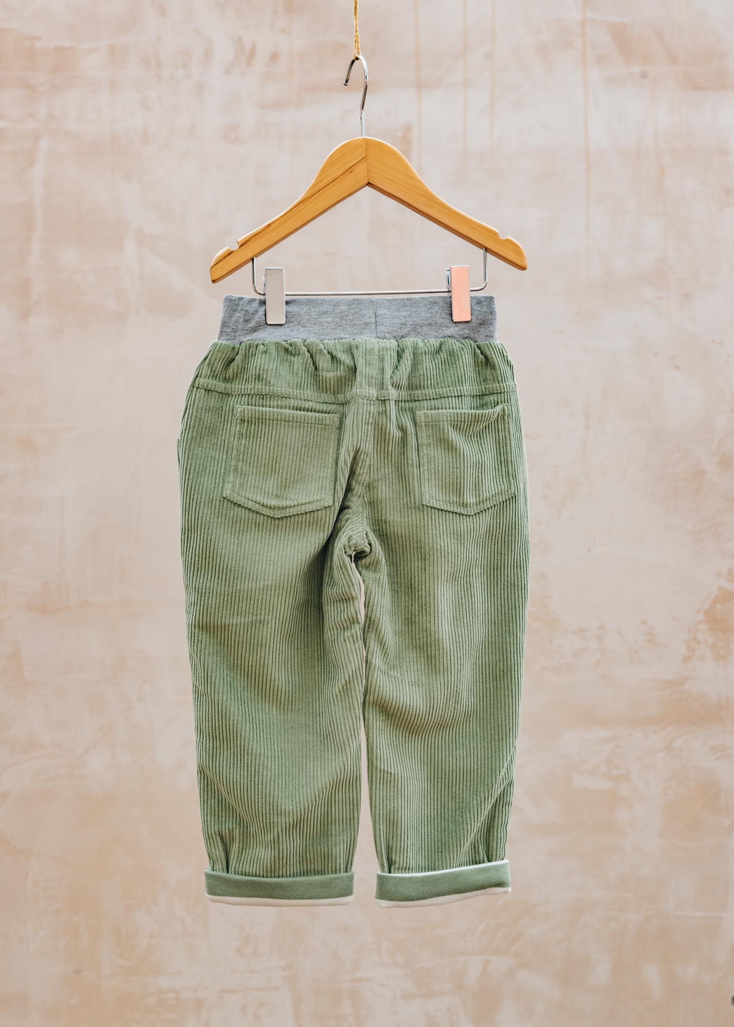 Pigeon Organics Children's Cord Trousers in Green