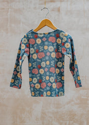 Pigeon Organics Children's Long Sleeved T-Shirt in Winter Blooms