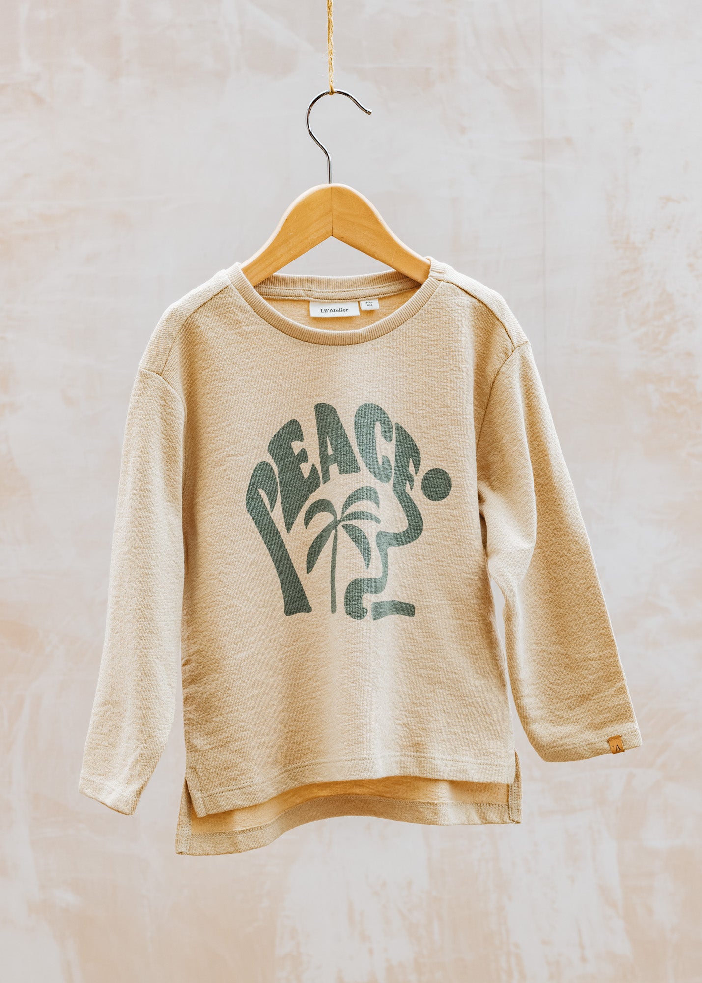 Lil' Atelier Children's Nelo Top in Warm Sand