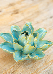 Robin's Egg Blue Aurora Water Lily Wall Decoration