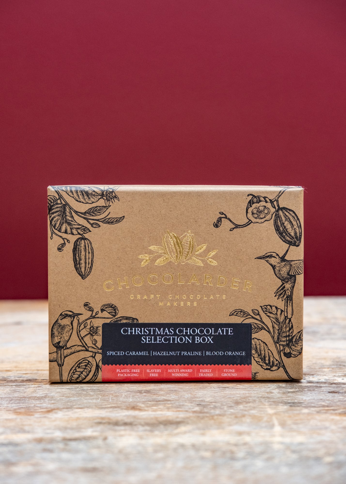Chocolarder Christmas Chocolate Selection, 12 pieces