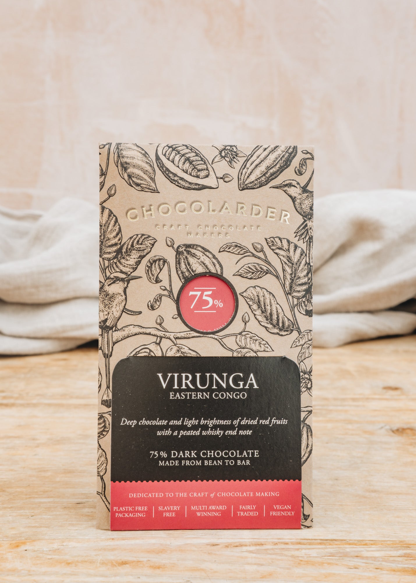 House of Dorchester Virunga Eastern Congo Dark Chocolate Bar