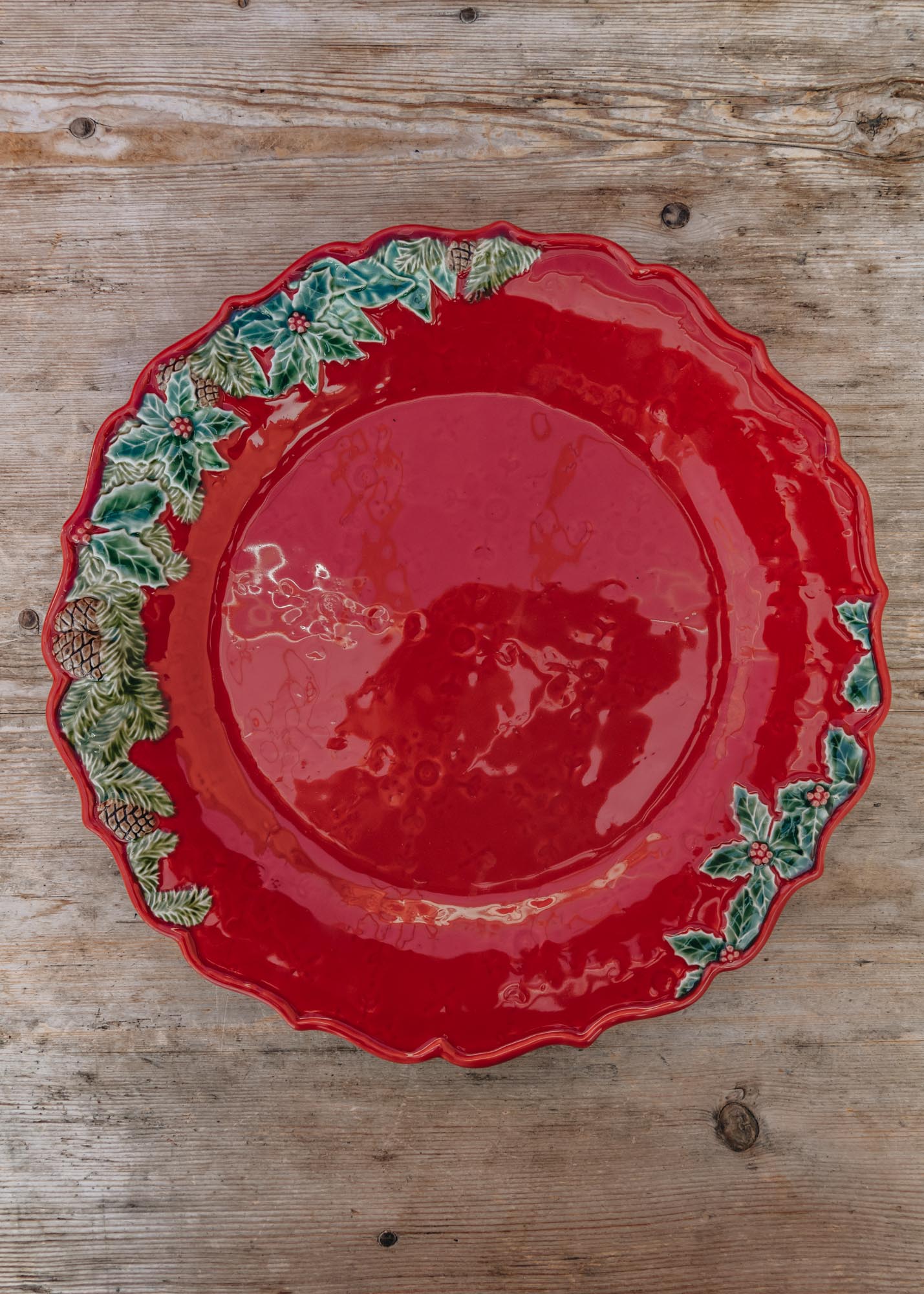Bordallo Pinheiro Christmas Garland Charger Plate