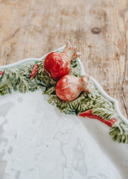 Bordallo Pinheiro Christmas Garland Tart Tray