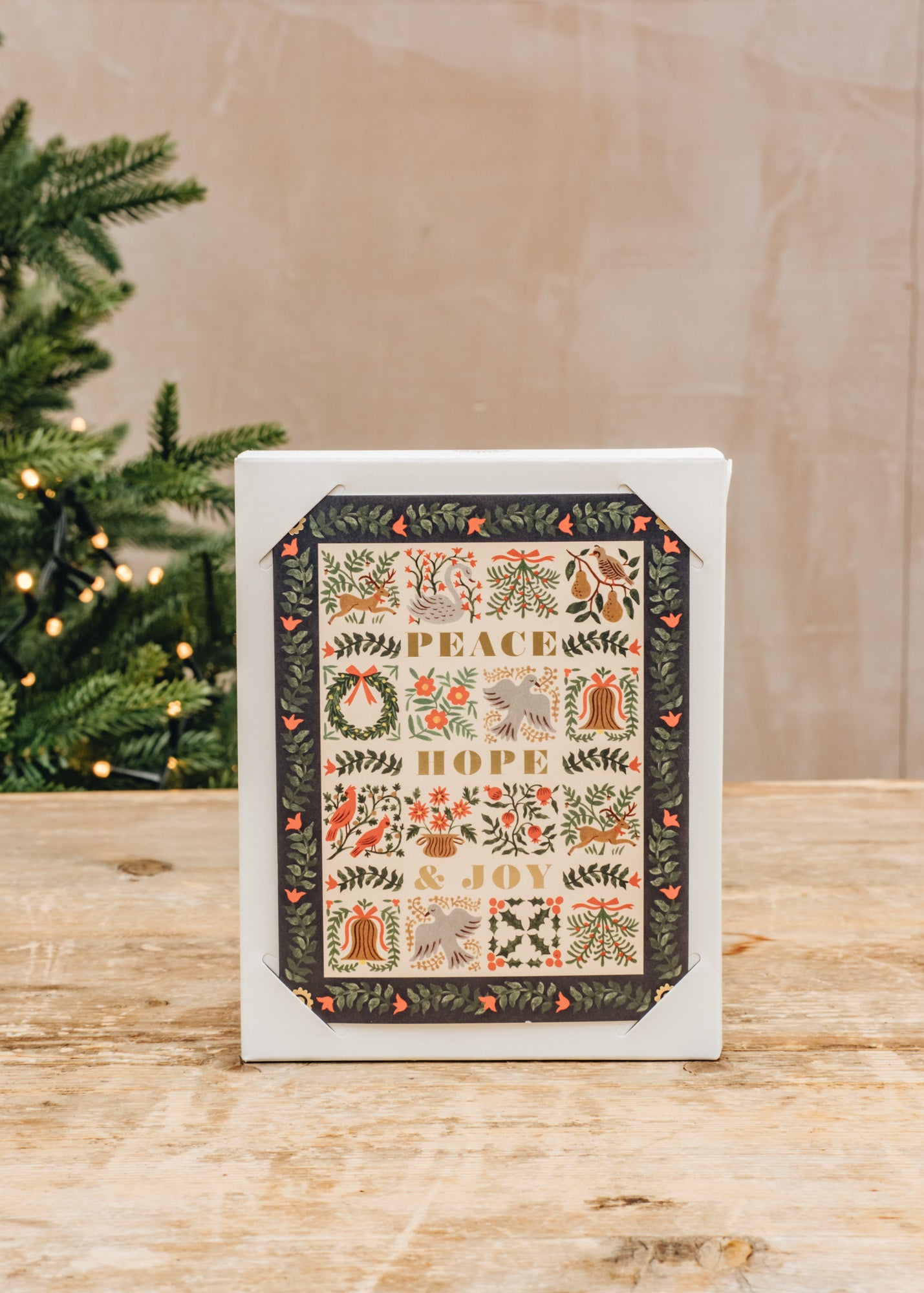 Books Christmastide 'Peace, Hope & Joy' Christmas Cards, pack of eight