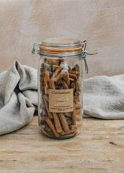 Cinnamon in Mason Jar