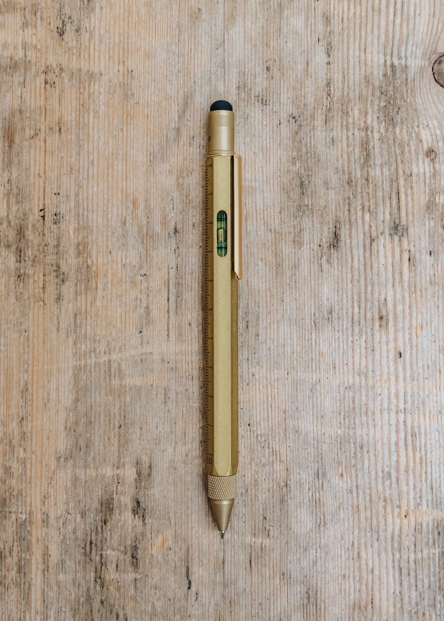 Troika Construction MultiTool Pen in Brass Burford Garden Co.