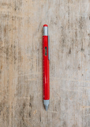 Suck UK Troika Construction Multi-Tool Pen in Red