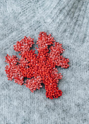 Trovelore Coral Brooch