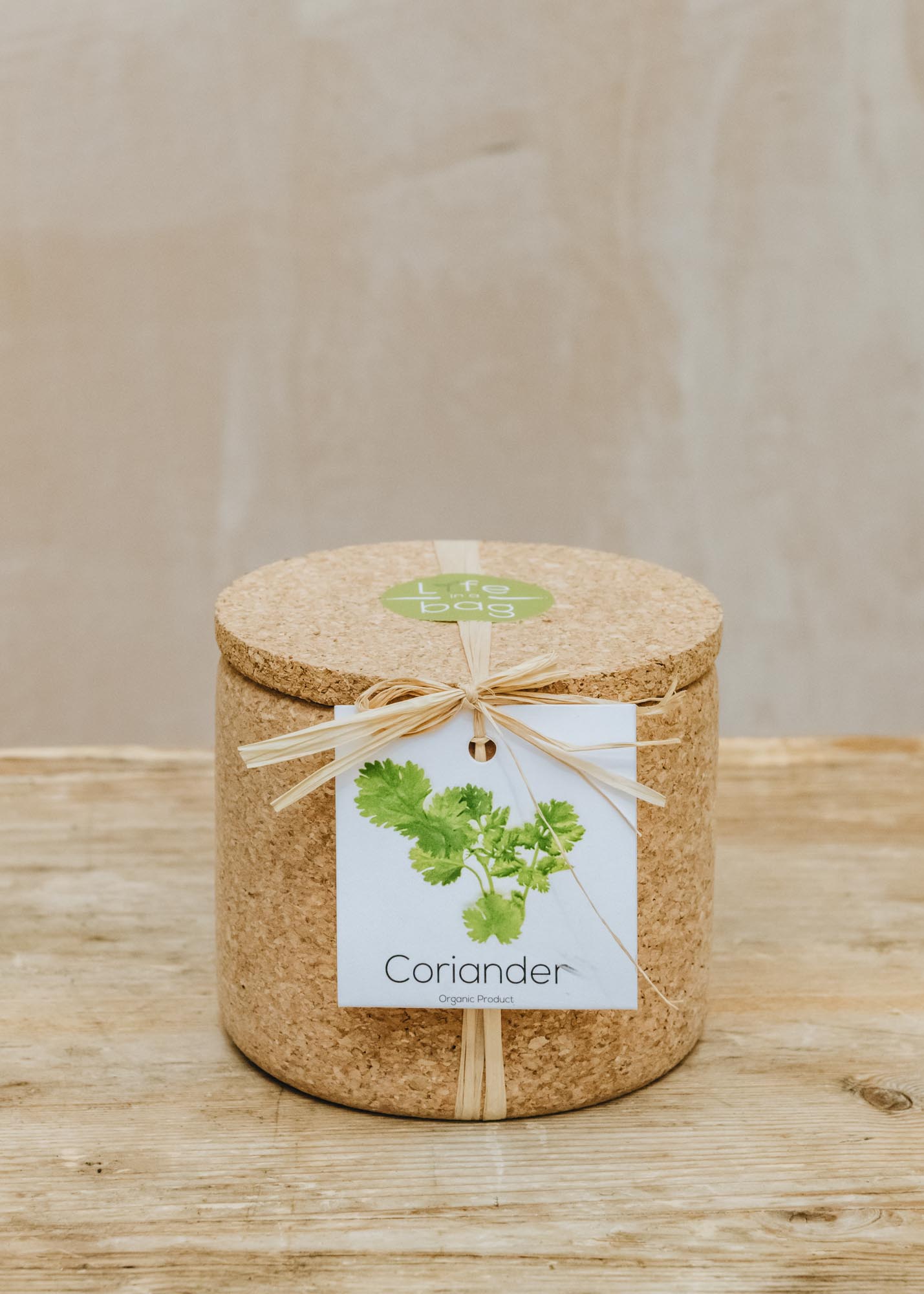 Life in a Bag Coriander Grow Cork Pot
