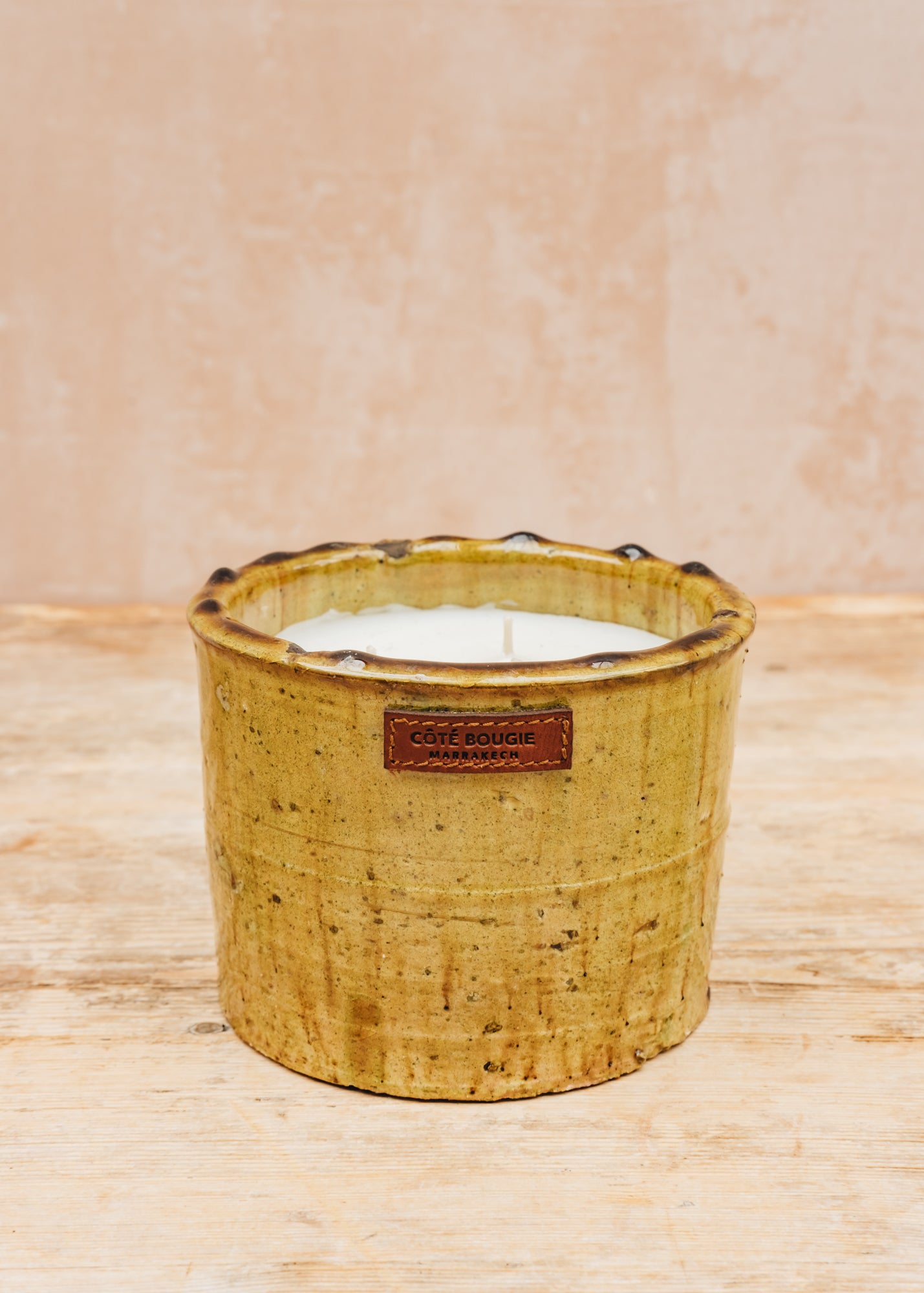 Simone et Georges Medium Yellow Tamegroute Candle in Orange Blossom