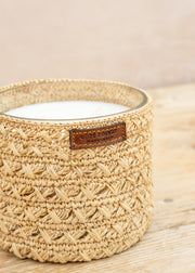 Côté Bougie Oriental Raphia Zina Medium Candle