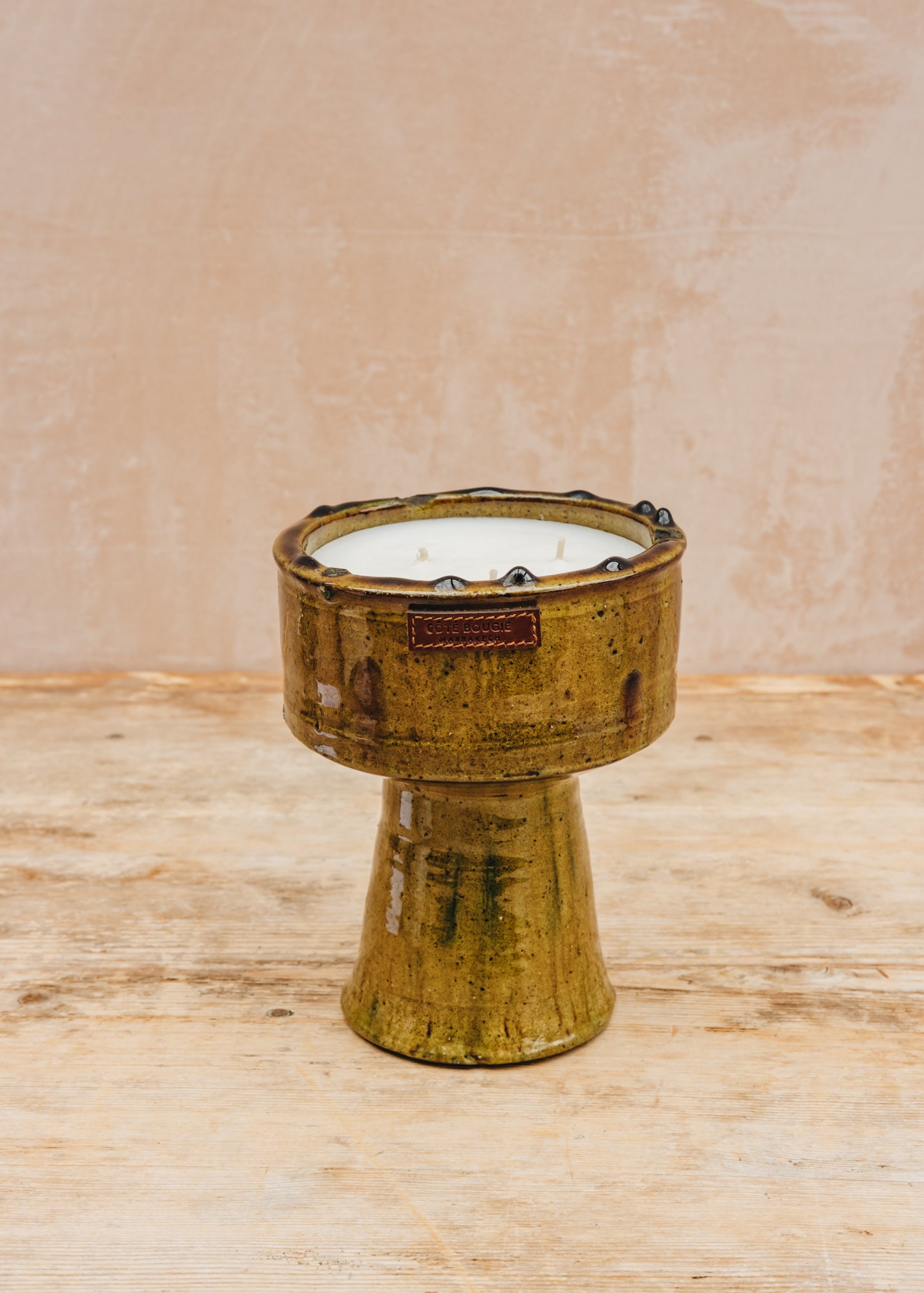 Simone et Georges Yellow Tamegroute Cup Candle in Orange Blossom