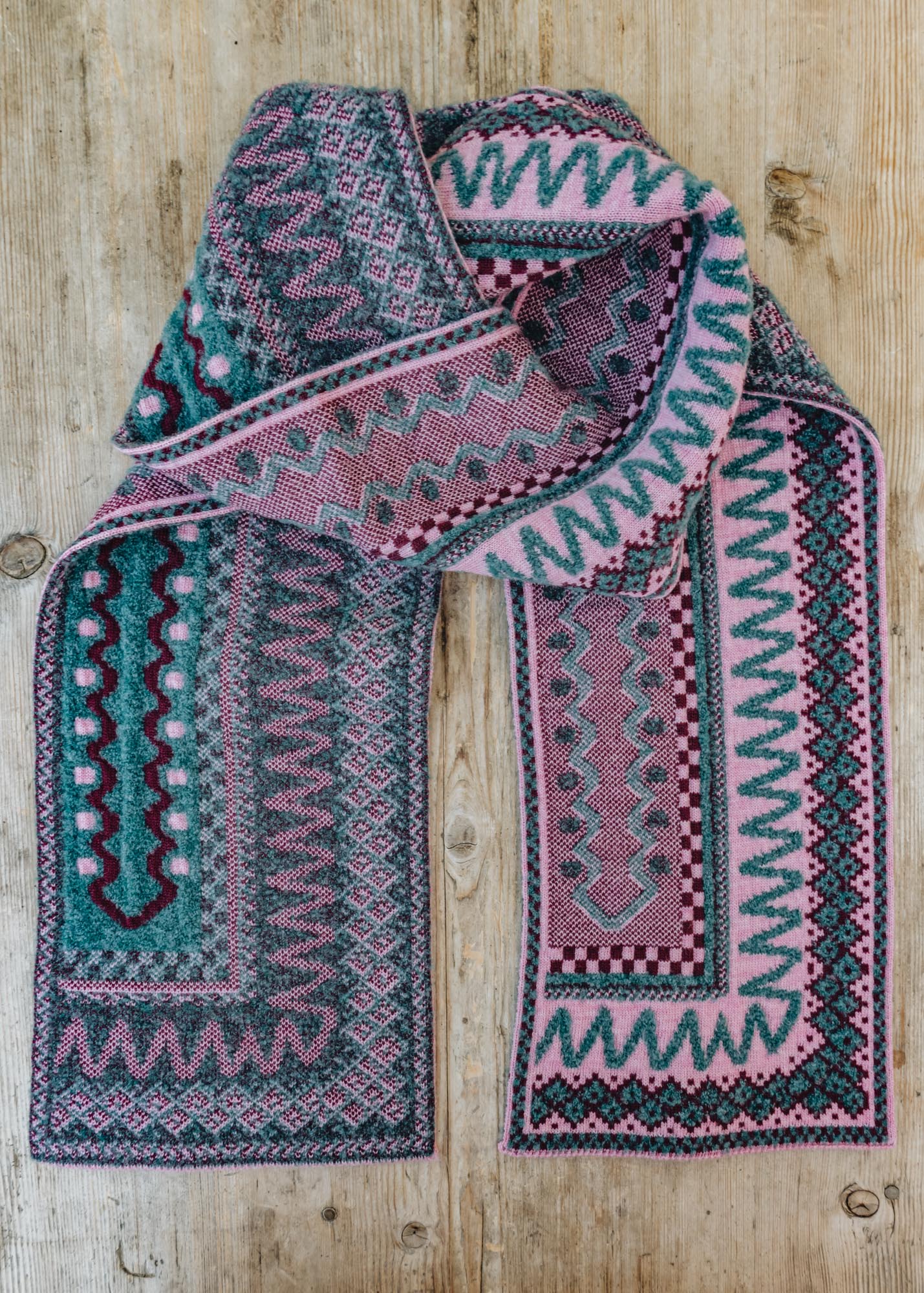 Cotswold Knits Blockley Scarf in Heather