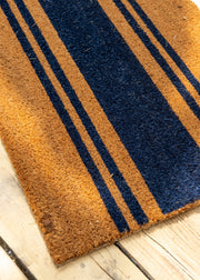 Cotswold Rope Navy Central Stripe Coir Doormat