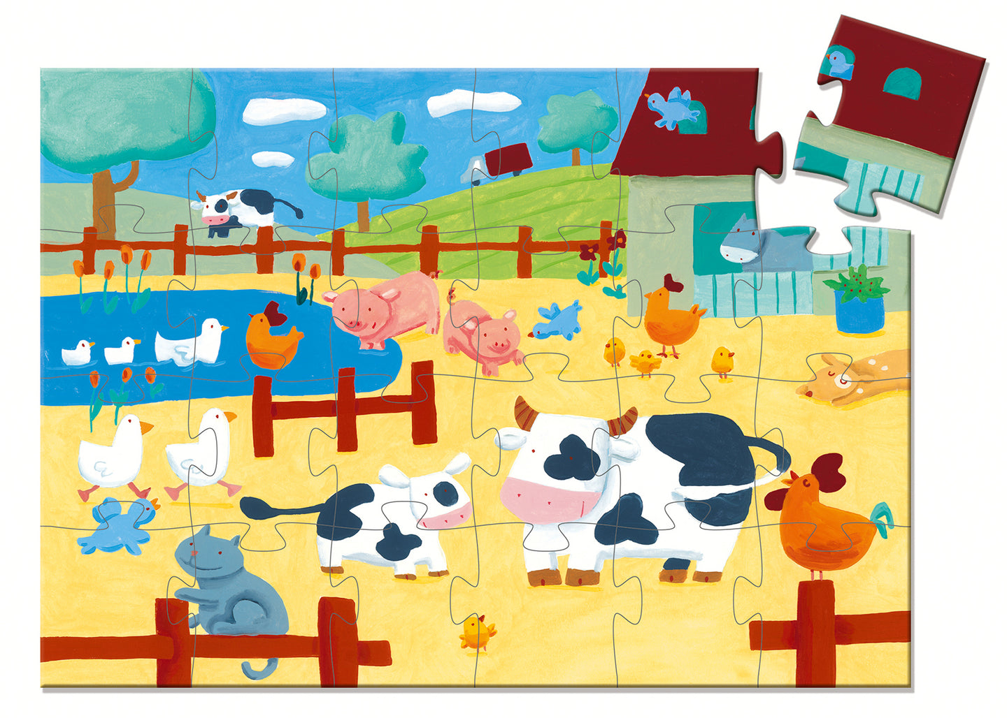 Djeco Cows on the Farm Puzzle