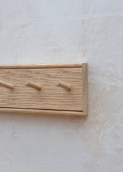 Creamore Mill Key Rack in Natural Oak