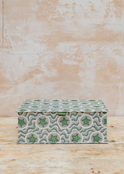 Wooden Spoon A4 Keepsake Box in Green Star