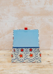 Harris & Jones A5 Keepsake Box in Deep Red Star