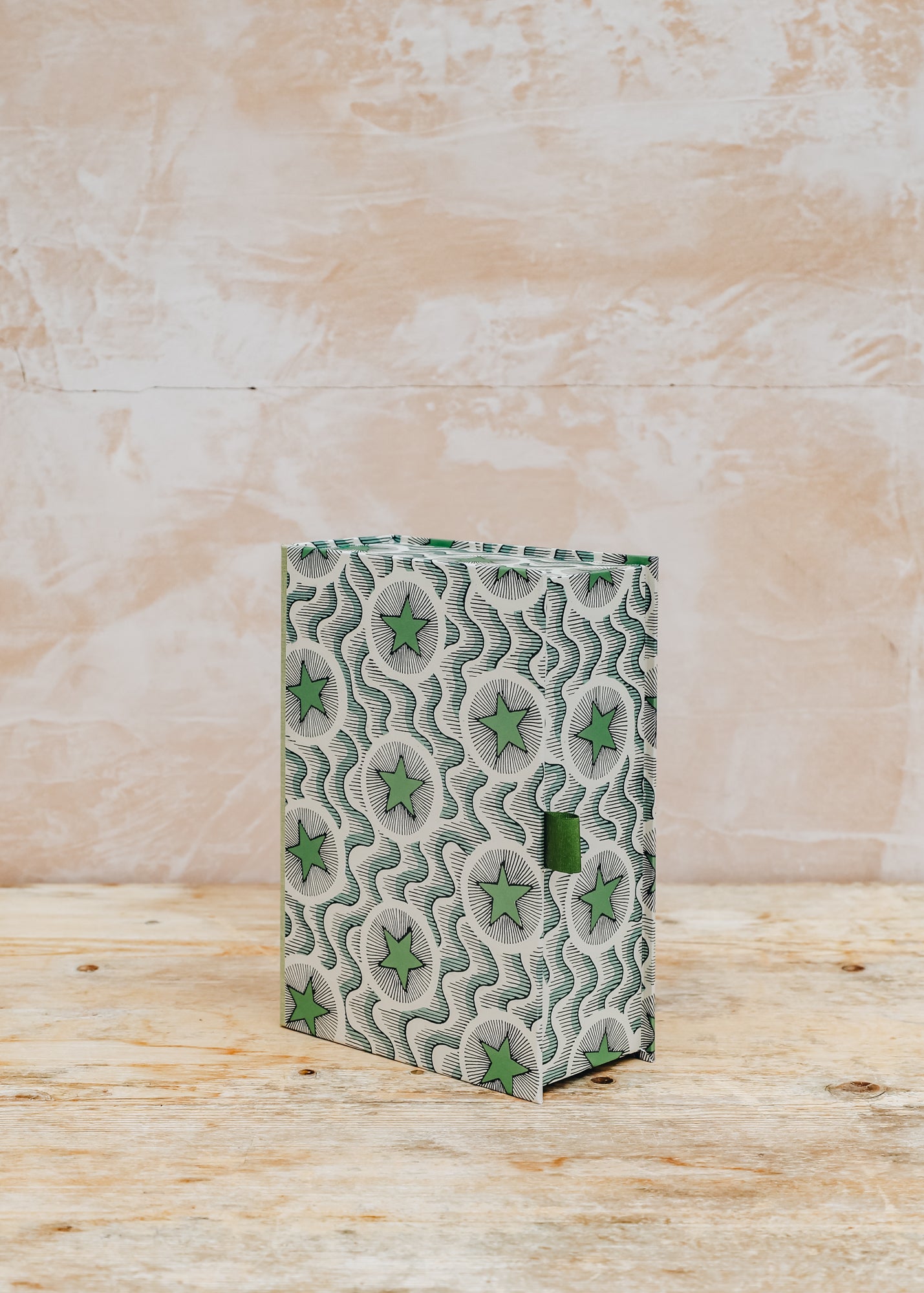 Wooden Spoon A5 Keepsake Box in Green Star