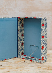 Harris & Jones Boxfile in Deep Red Star