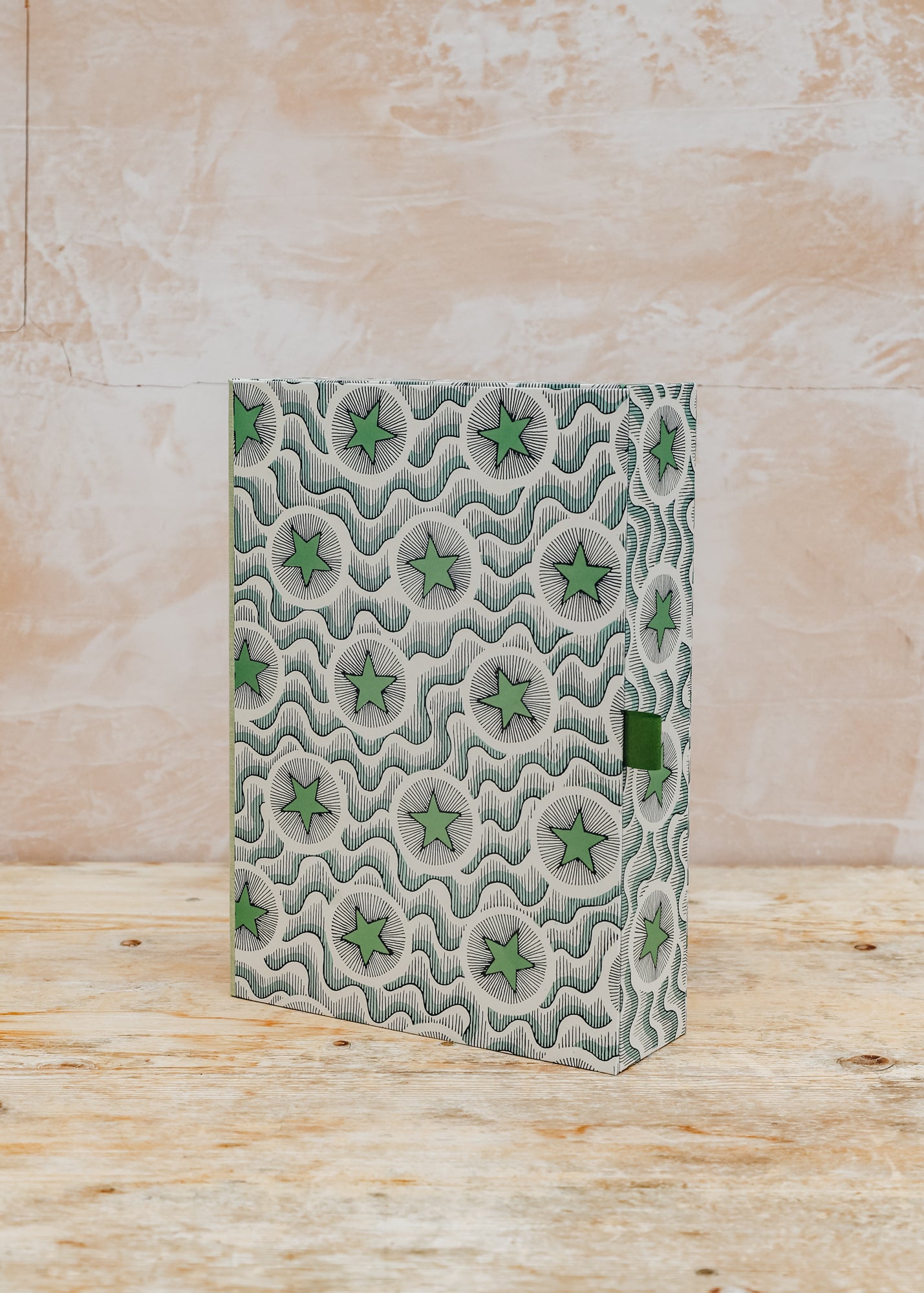 Wooden Spoon Boxfile in Green Star