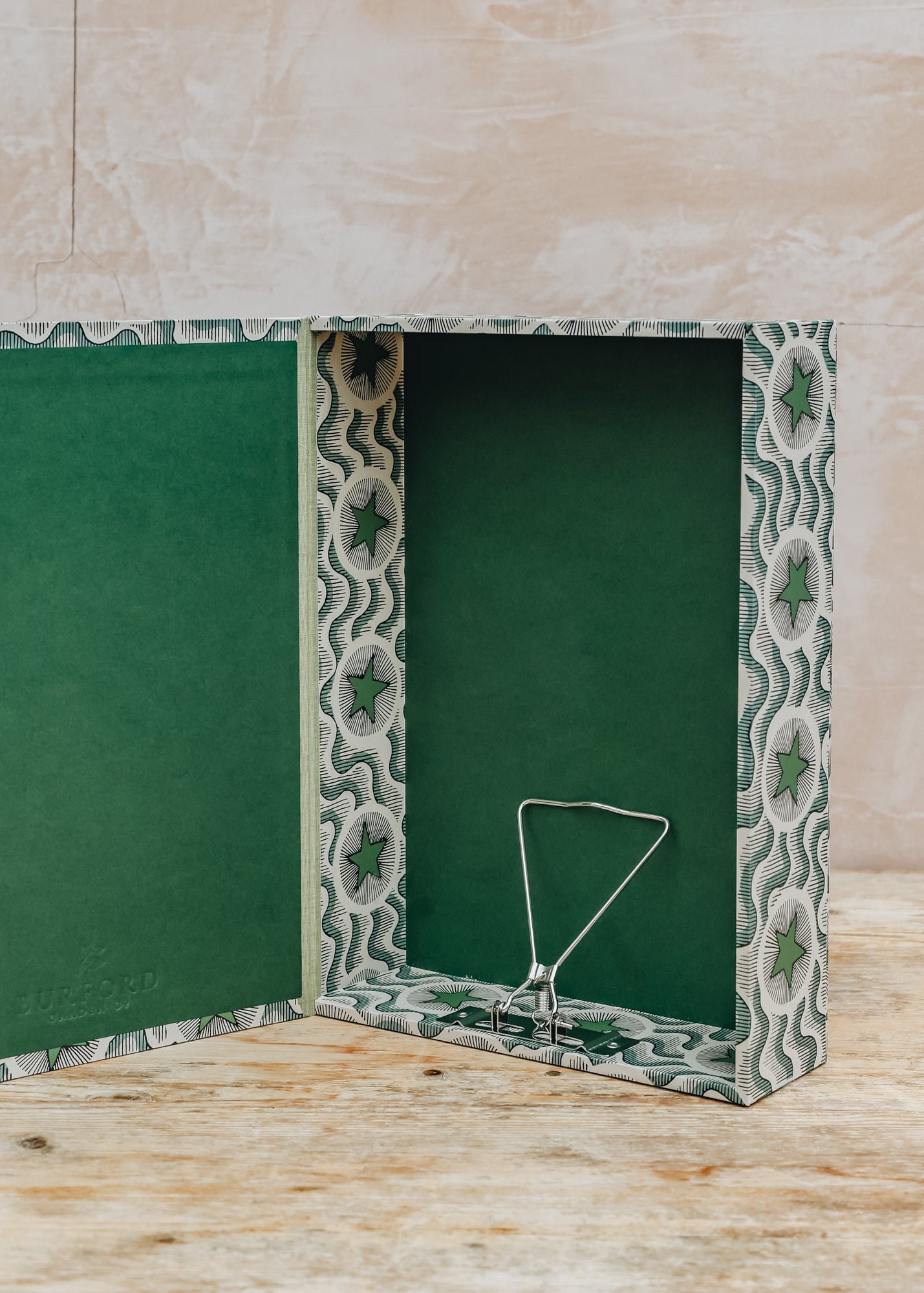 Harris & Jones Boxfile in Green Star