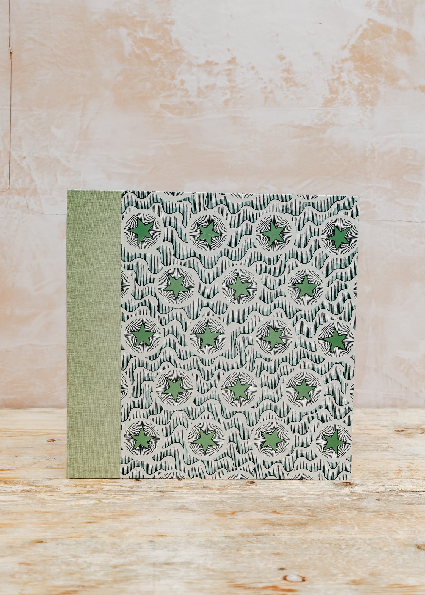 Wooden Spoon Large Photo Album in Green Star