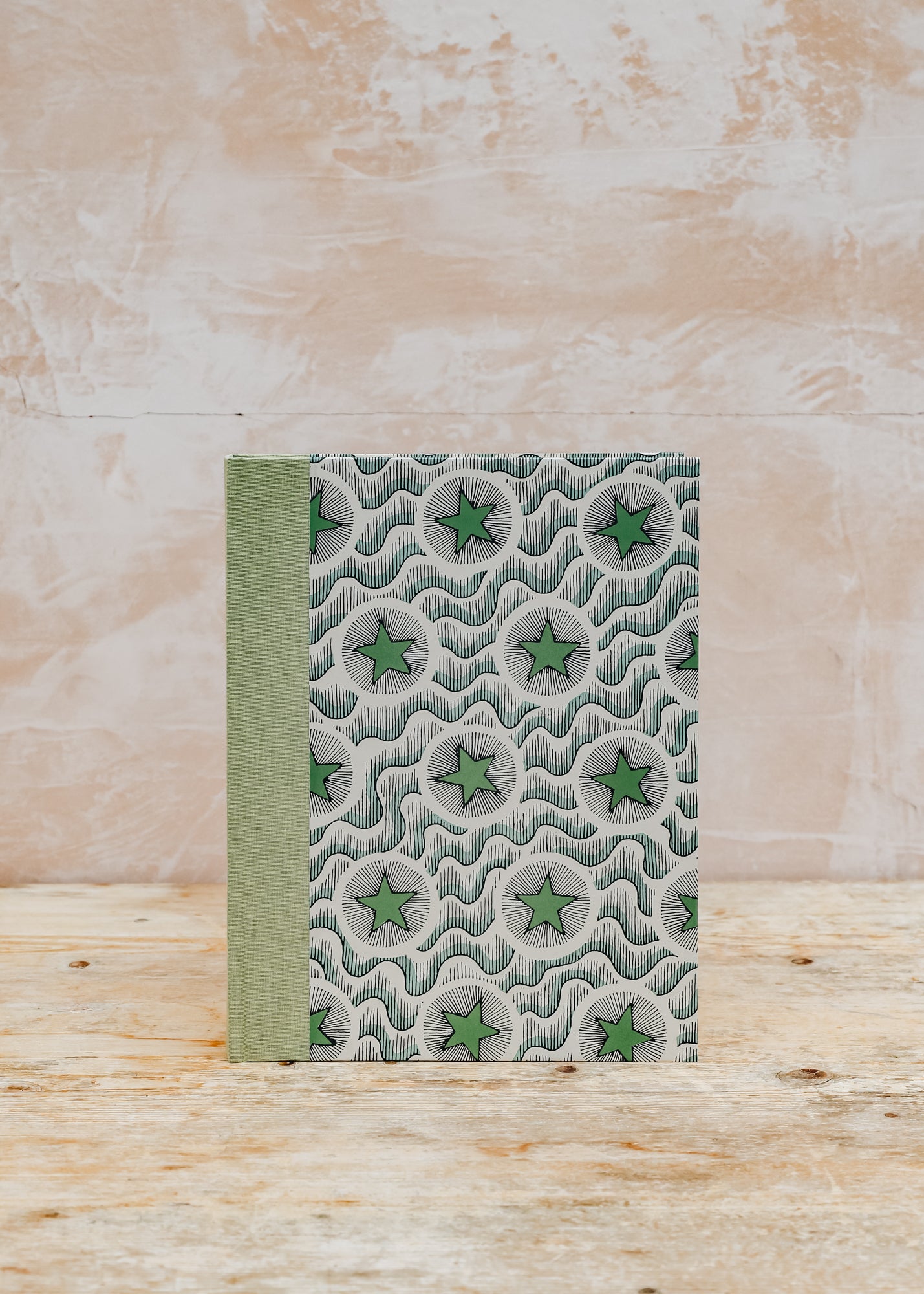 Wooden Spoon Medium Photo Album in Green Star