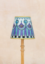 August and Piers Slender Hand Painted Lampshade in Marquee Mauve Gold
