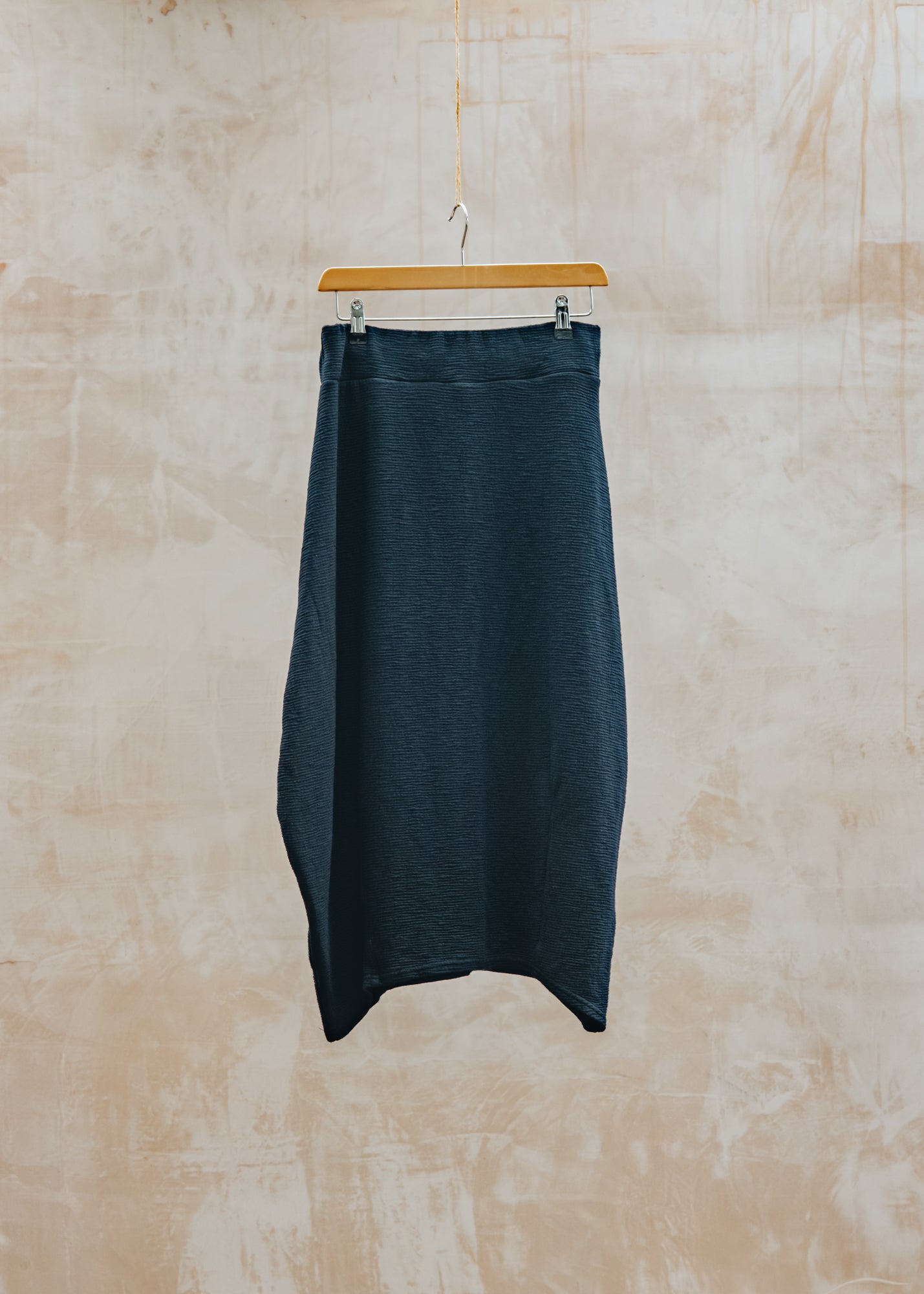 Crimped Fabric Lantern Skirt in Etan