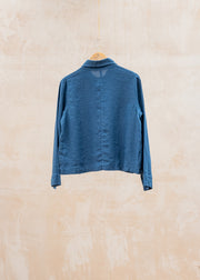 Cut Loose Cropped Jacket in Naval
