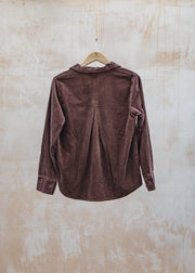 Cut Loose Lux Cord Crop Jacket in Cola