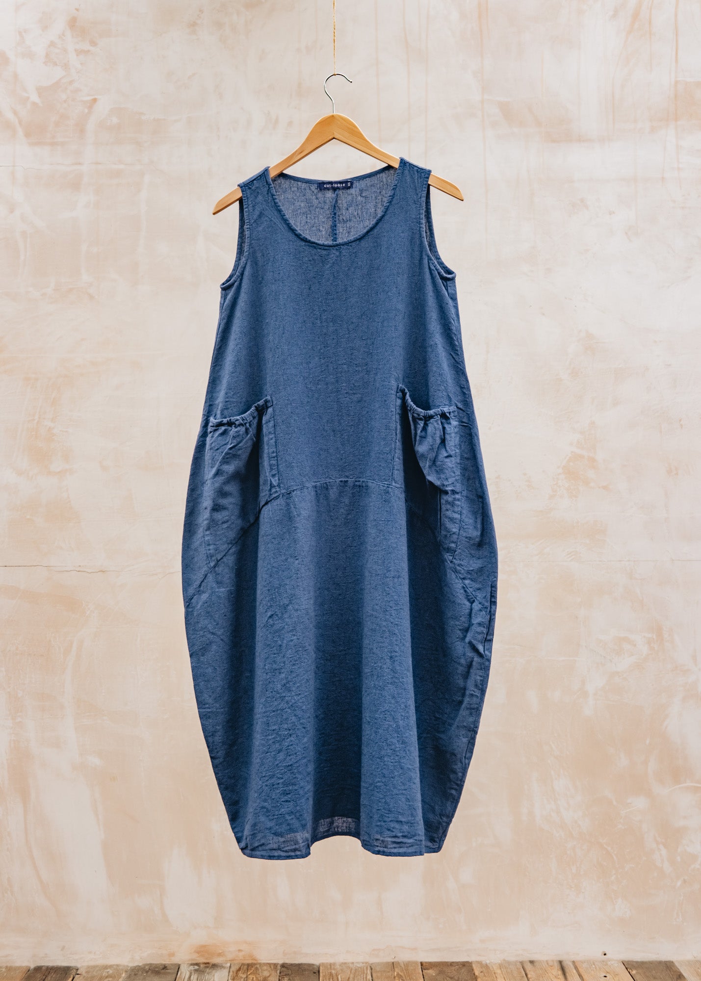 Crosshatch Dress with Pockets in Admirality