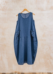 Crosshatch Dress with Pockets in Admirality