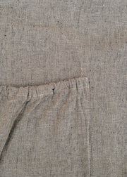 Cut Loose Crosshatch Dress with Pockets in Cashew