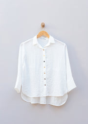 Fall Parachute Cropped Easy Shirt in Laundered