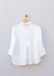 Cut Loose Fall Parachute Cropped Easy Shirt in Laundered