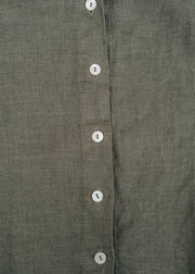 Cut Loose Hi-Low Cropped Shirt in Clay