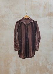 Cut Loose Lux Cord A-Line Shirt in Cola