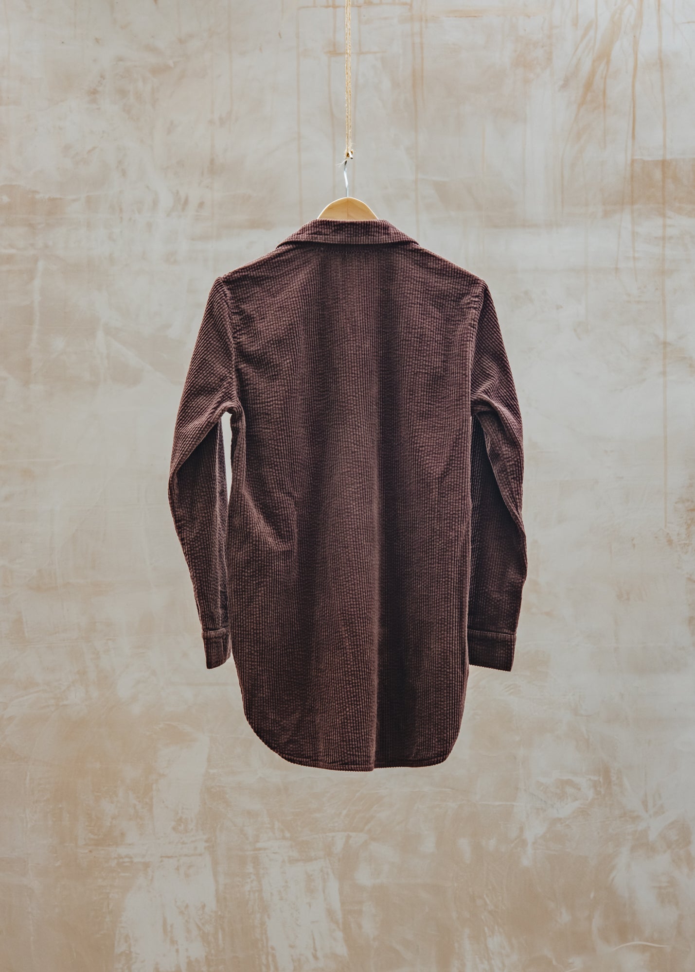 Cut Loose Lux Cord A-Line Shirt in Cola