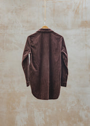 Cut Loose Lux Cord A-Line Shirt in Cola