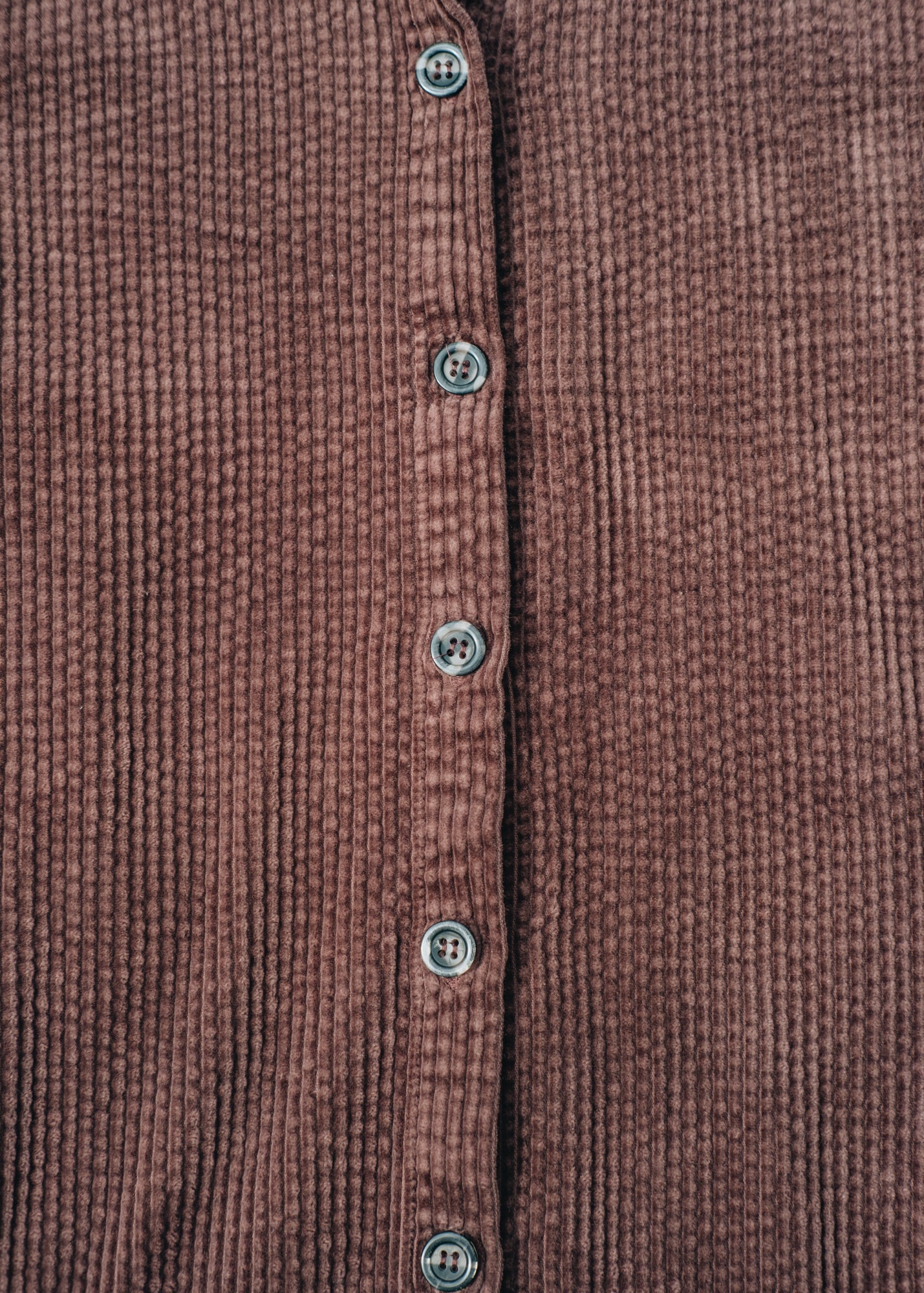 Cut Loose Lux Cord A-Line Shirt in Cola
