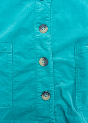 Cut Loose Mini Cord Barrel Sleeve Jacket in Riviera