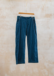 Mini Cord Button Trouser in Etan