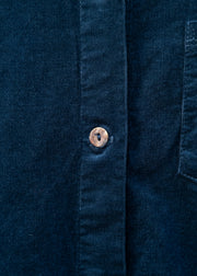Cut Loose Mini Cord Collared Shirt in Etan